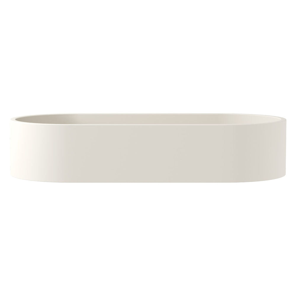 Fienza Jada Pill Oval Concrete Above Counter Basin, Warm White