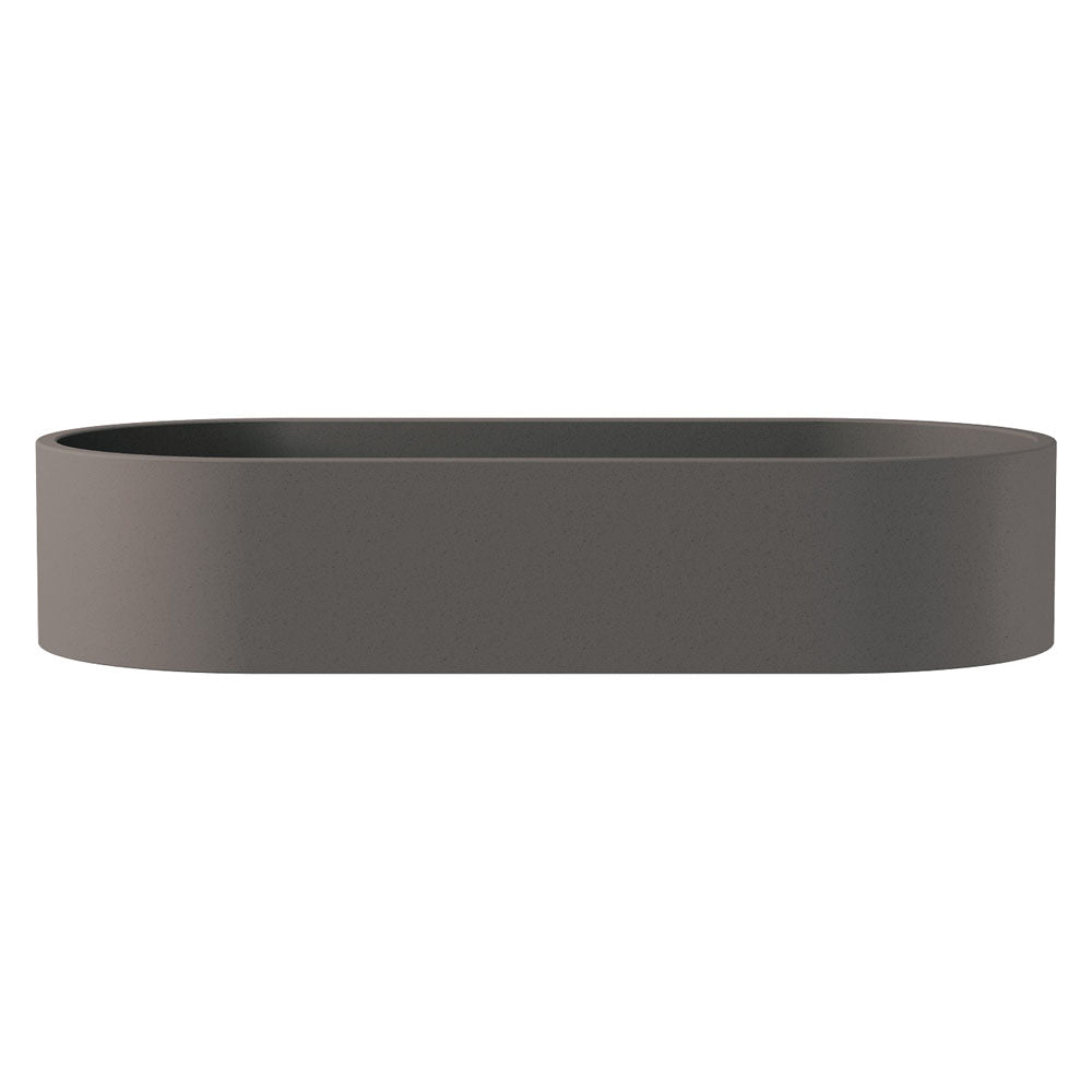 Fienza Jada Pill Oval Concrete Above Counter Basin, Warm Grey
