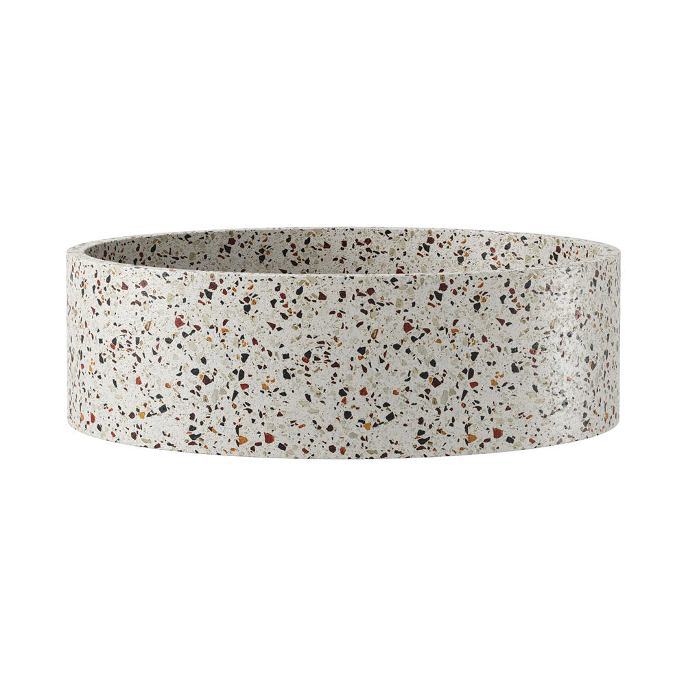 Fienza Jada Round Concrete Above Counter Basin, Terrazzo