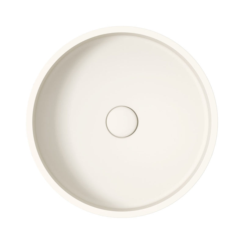 Fienza Jada Round Concrete Above Counter Basin, Warm White