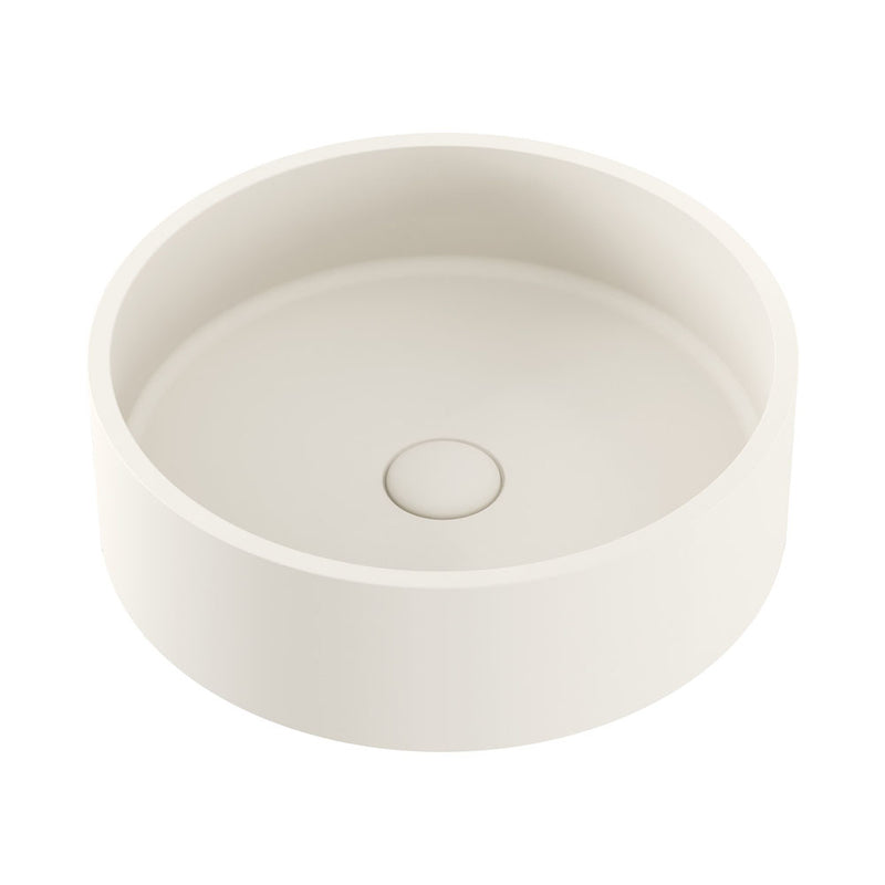 Fienza Jada Round Concrete Above Counter Basin, Warm White