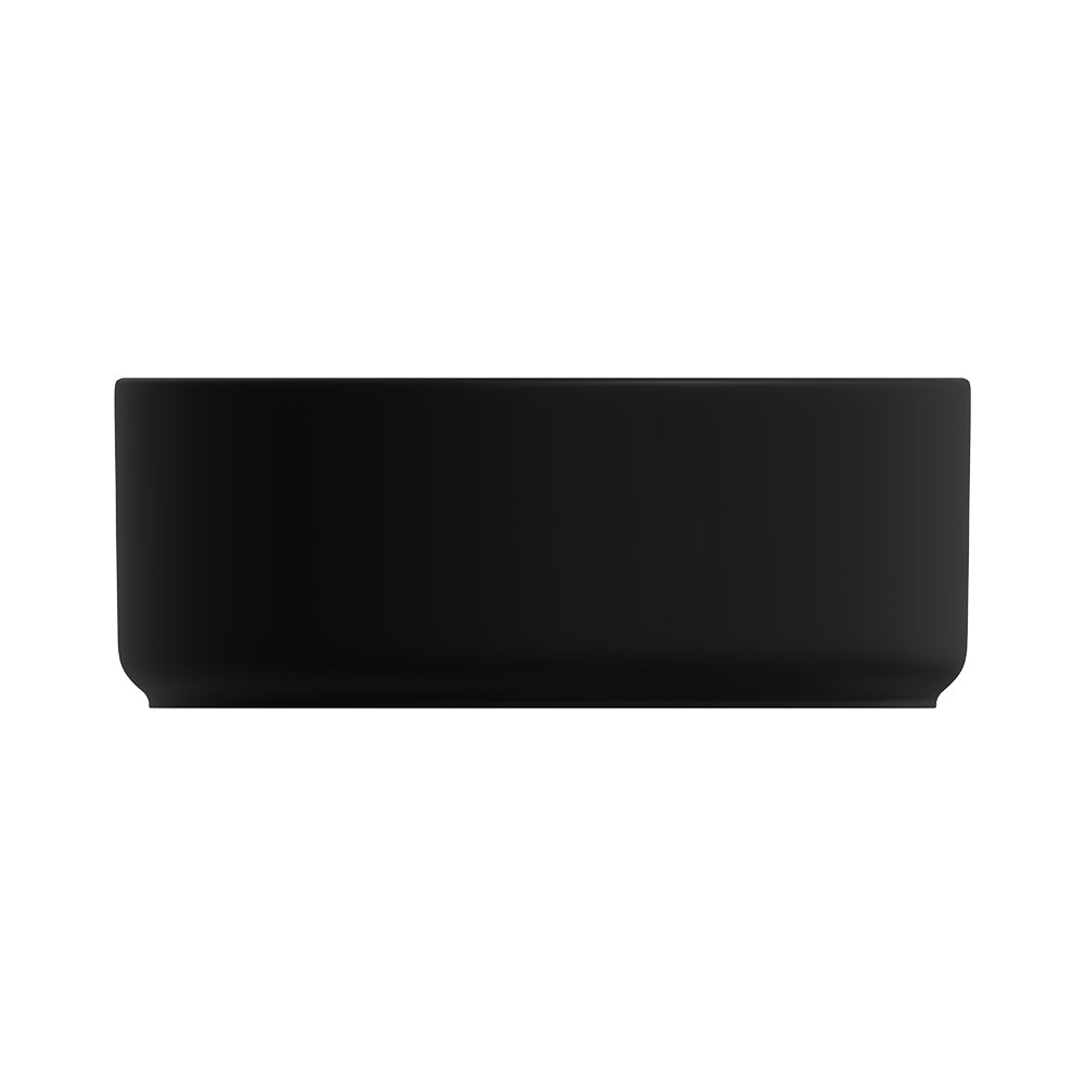 Fienza REBA LUXE Round Basin with Overflow Above Counter Matte Black