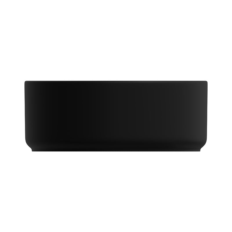 Fienza REBA LUXE Round Basin with Overflow Above Counter Matte Black