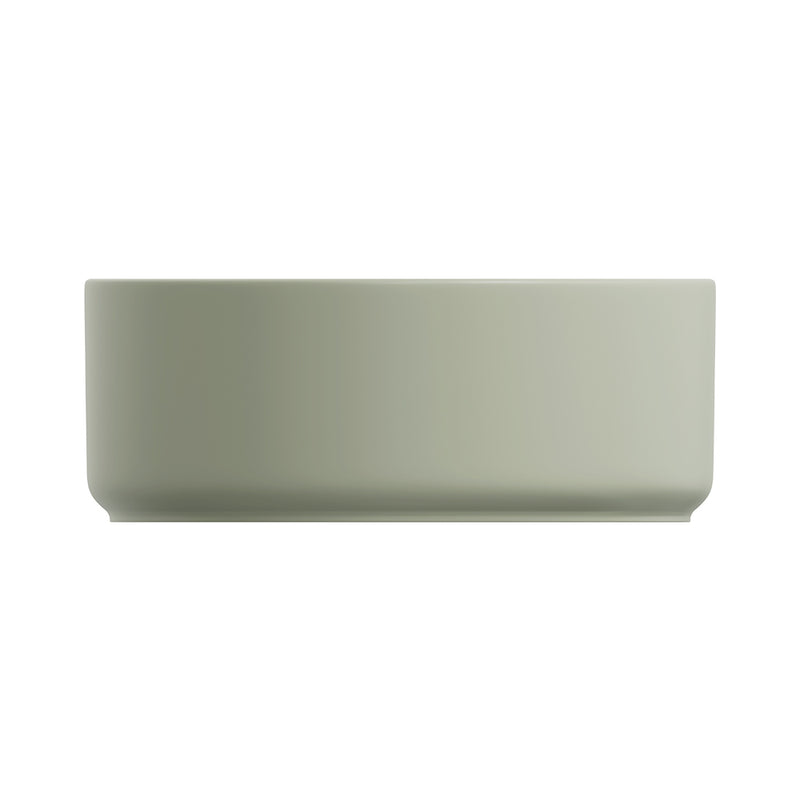 Fienza REBA LUXE Round Basin with Overflow Above Counter Olive