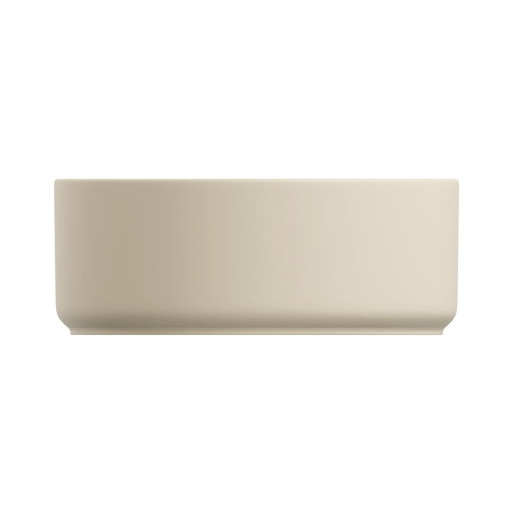 Fienza REBA LUXE Round Basin with Overflow Above Counter Khaki