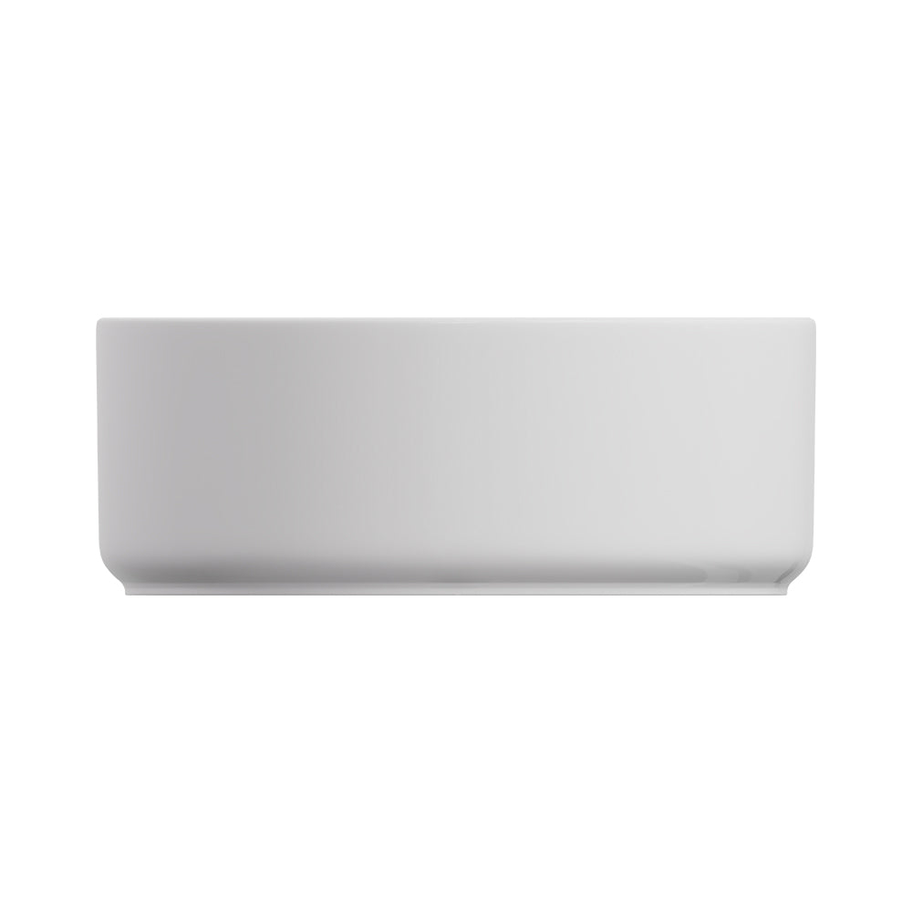 Fienza REBA LUXE Round Basin with Overflow Above Counter Gloss White