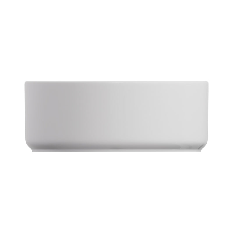 Fienza REBA LUXE Round Basin with Overflow Above Counter Gloss White