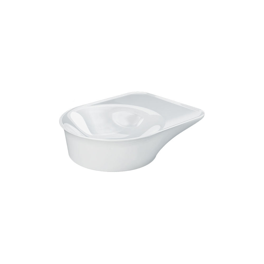 RAK VALET Above Counter Round Bowl Basin 480x360mm No Overflow Alpine Gloss White