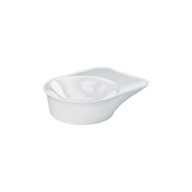 RAK VALET Above Counter Round Bowl Basin 480x360mm No Overflow Alpine Gloss White