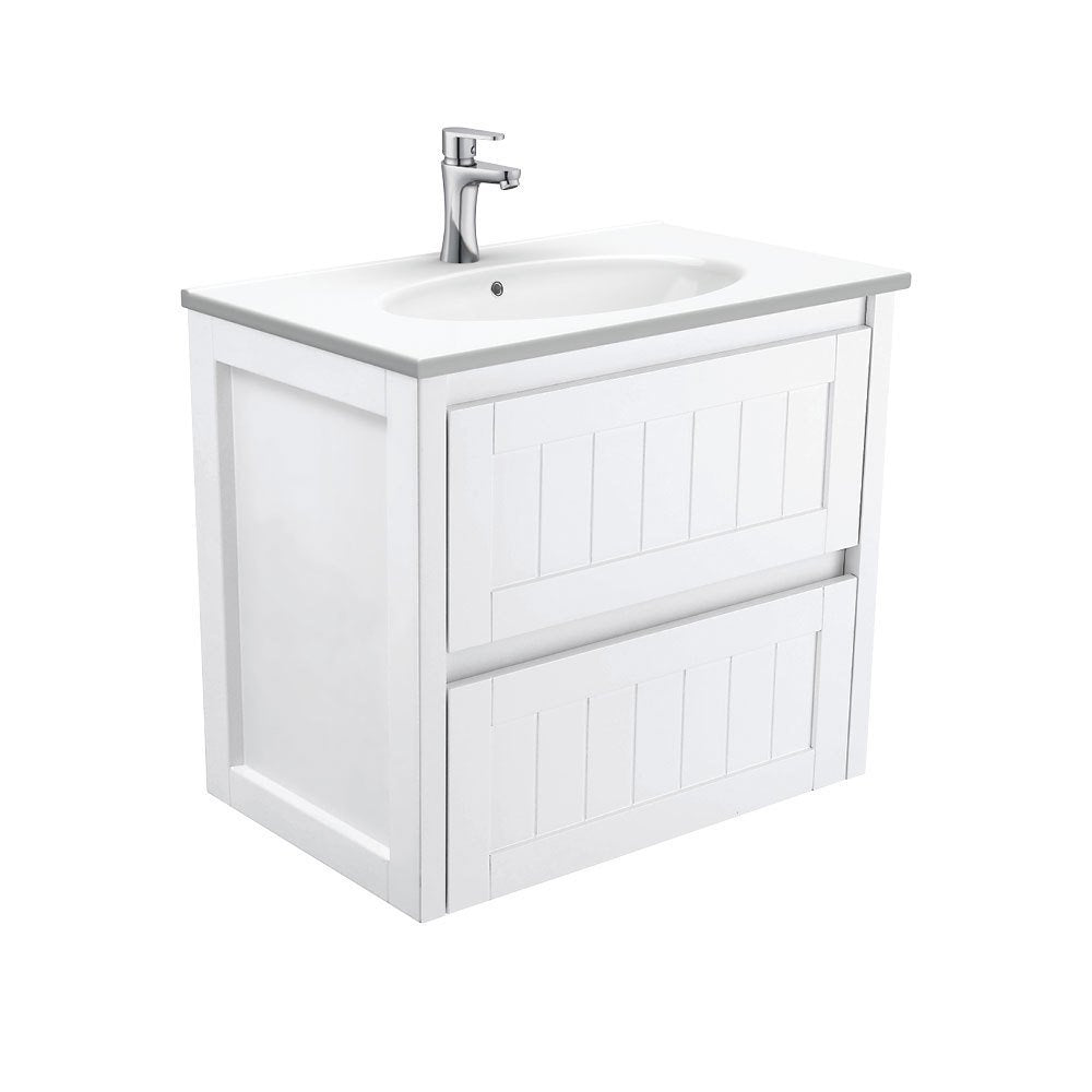 FIENZA HAMPTON 750 WALL HUNG VANITY WITH ROTONDO CERAMIC TOP