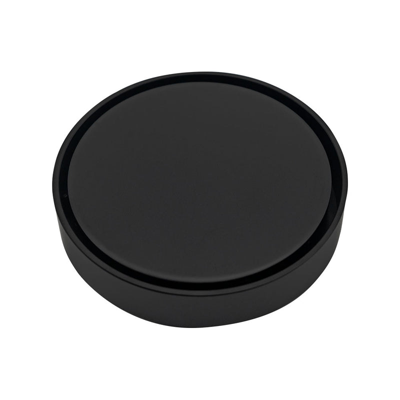 Fienza Round 2-in-1 Tile Bed Floor Waste, 88mm Outlet, Matte Black