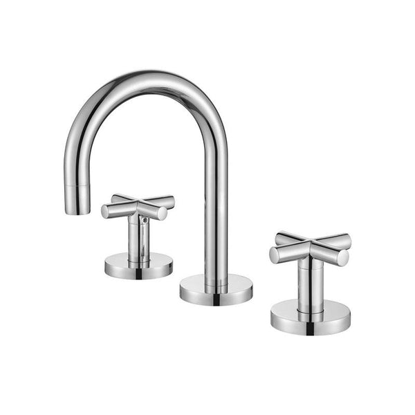 Modern National Cross Handle Ryker Basin Set 1/4 Turn Chrome