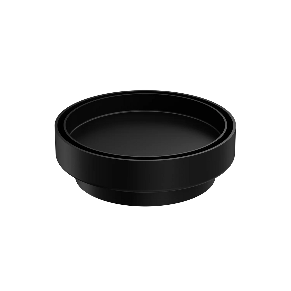 Fienza Round 2-in-1 Tile Bed Floor Waste, 88mm Outlet, Matte Black