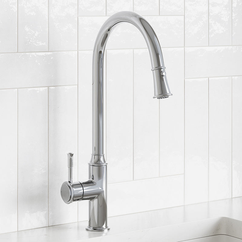 Modern National Montpellier Traditional Pull Out Kitchen Mixer Chrome