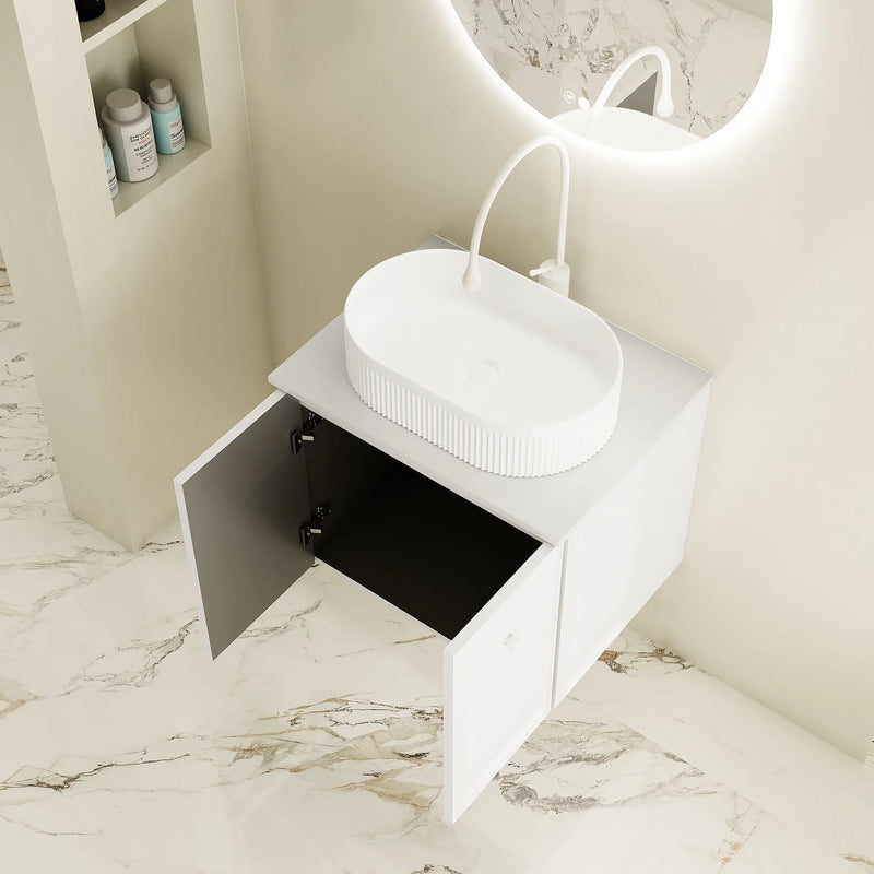 Seattle 600mm Wall-Hung Cabinet Matte White