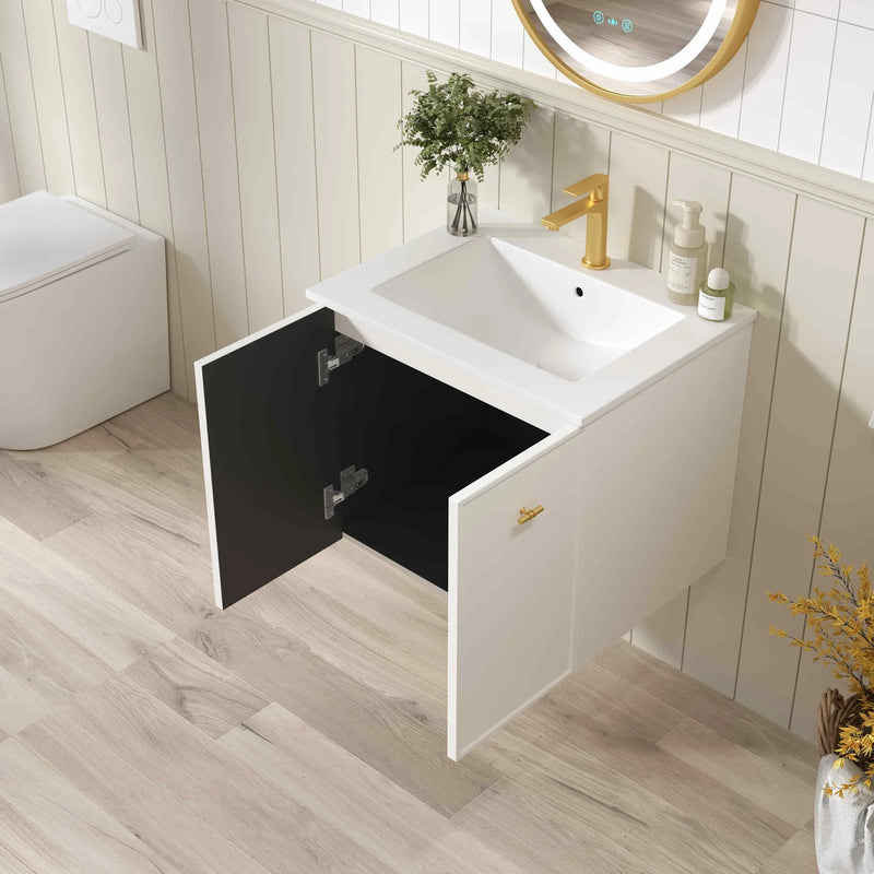 Seattle 600mm Wall-Hung Cabinet Matte White