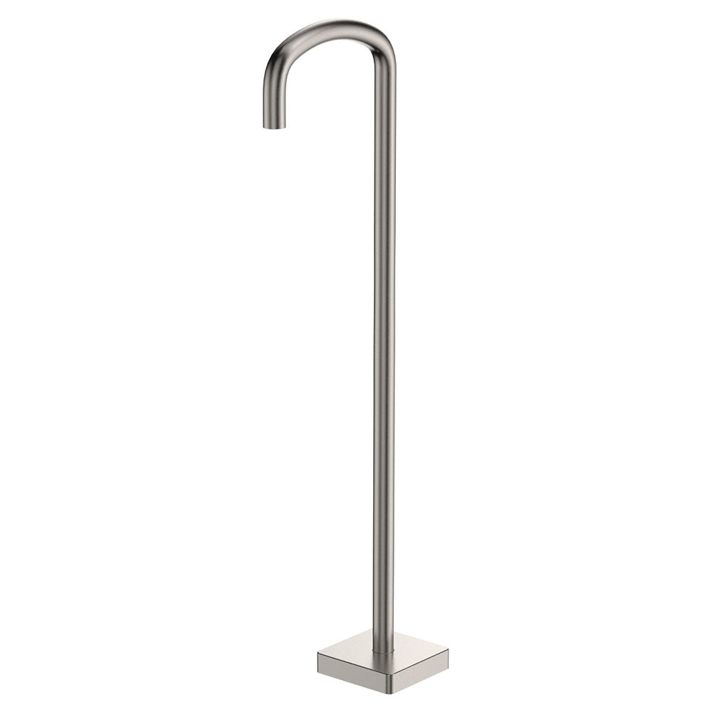 Fienza Tono Floor Mounted Bath Outlet Brushed Nickel