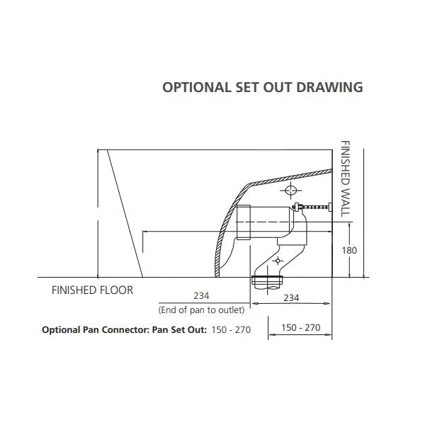 Oliveri Toilet Variance Bend S Trap Connector