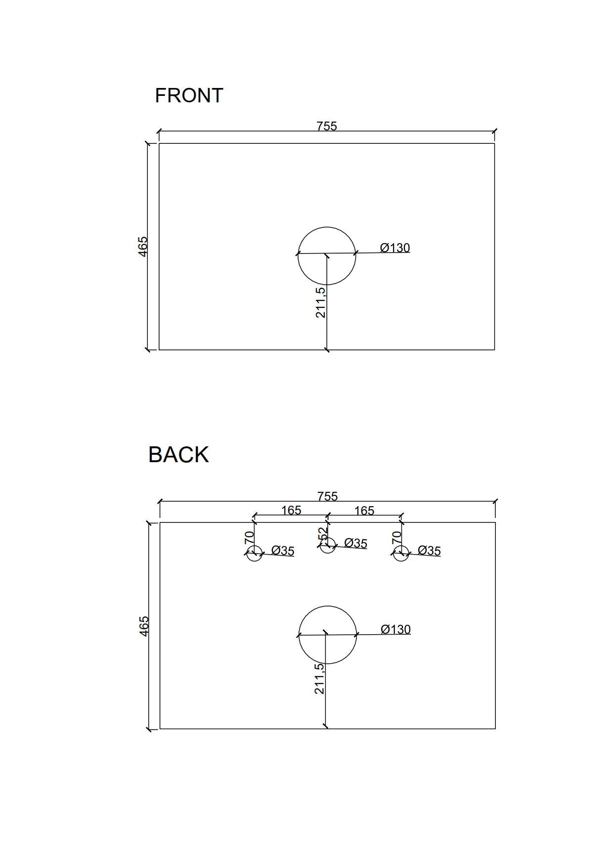 Bella 750mm Freestanding Cabinet Notaio Walnut