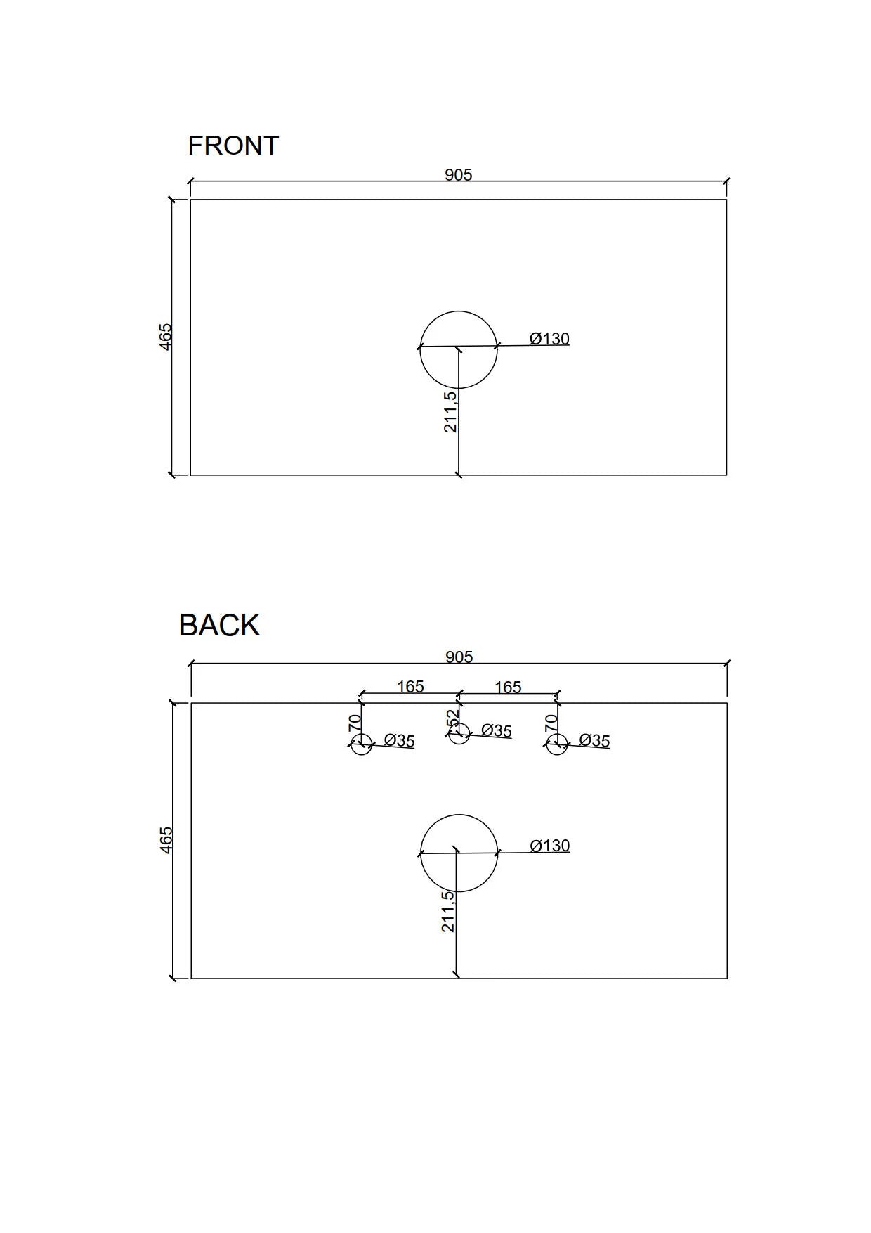Bella 900mm Freestanding Cabinet Notaio Walnut