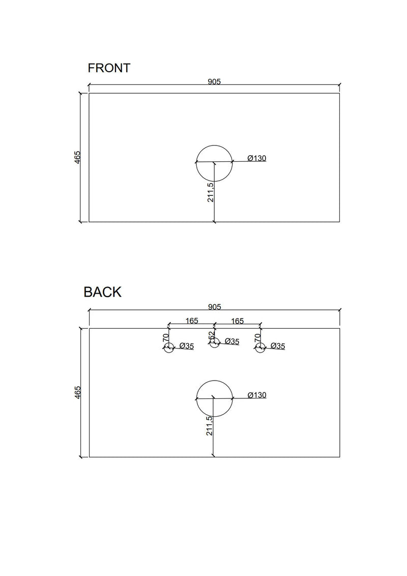 Bella 900mm Freestanding Cabinet Notaio Walnut