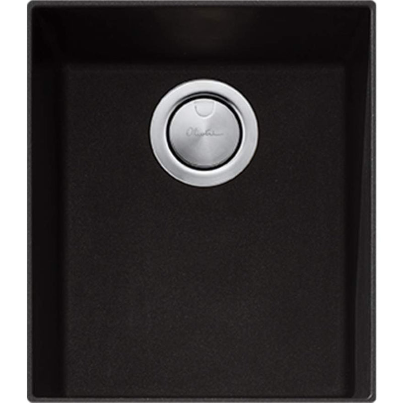 Santorini Black Standard Bowl Undermount Sink