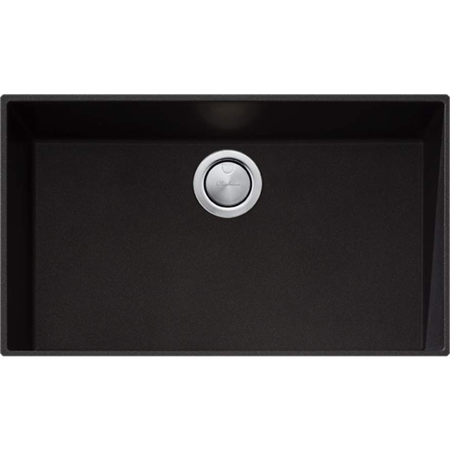 Santorini Black Mega Bowl Undermount Sink