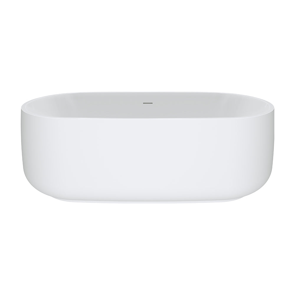 Fienza Nuvola Solid Surface Bath, 1600mm, Matte White