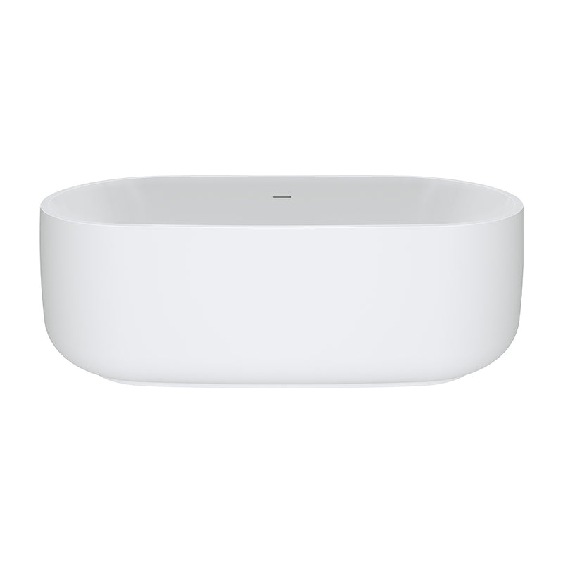 Fienza Nuvola Solid Surface Bath, 1600mm, Matte White