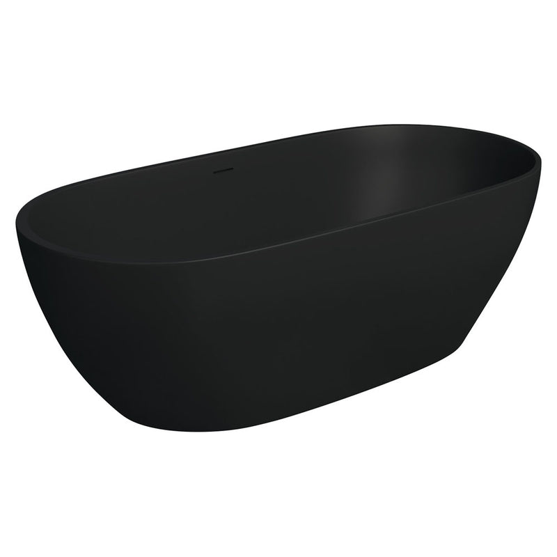 LUCIANA 1690 Matte Black Stone Bath