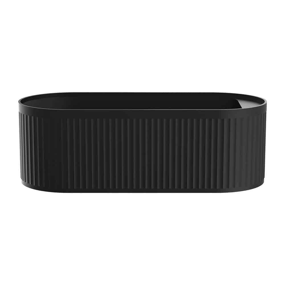 Fienza Minka Solid Surface Bath, 1700mm, Matte Black