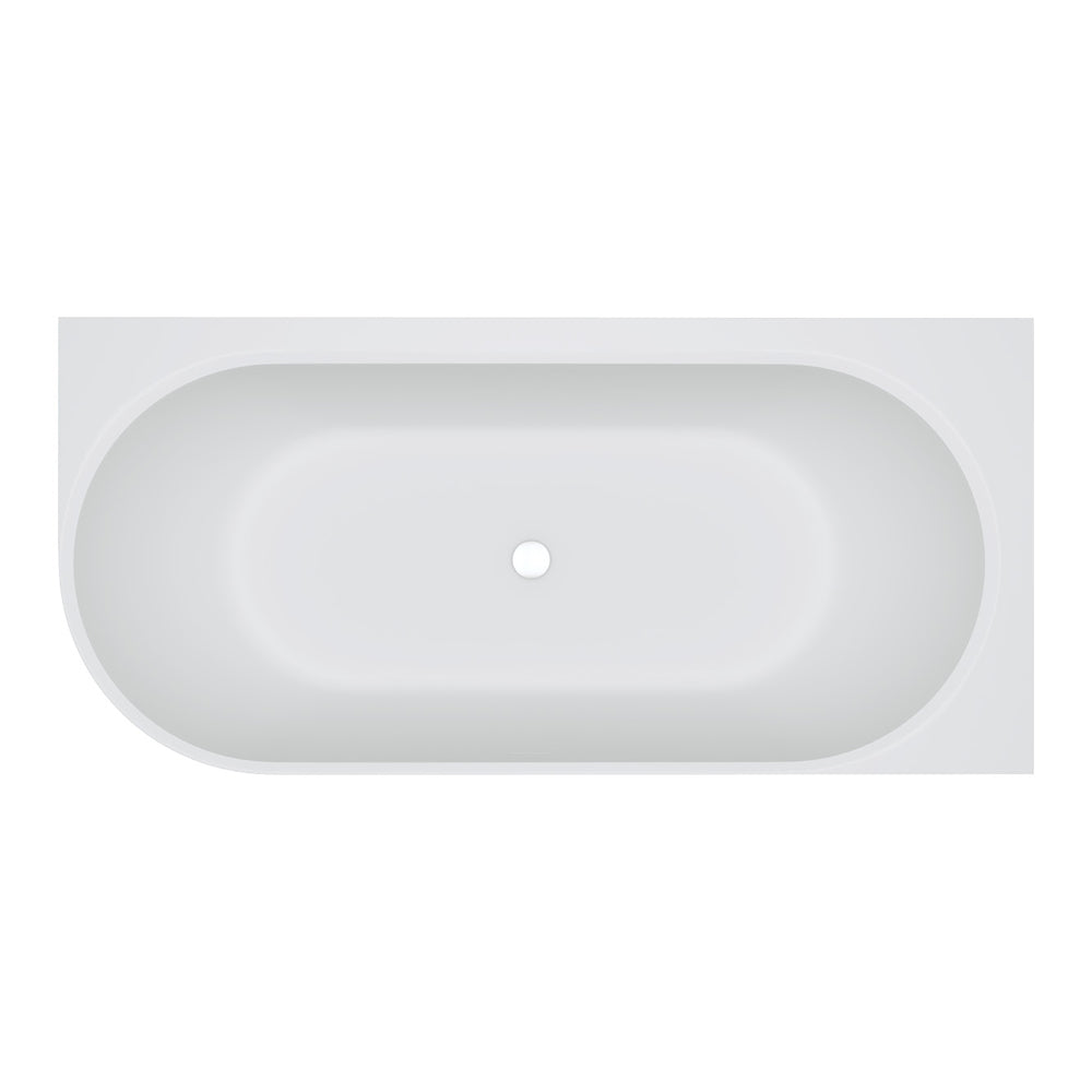 Fienza Matta Left-Hand Solid Surface Corner Bath, 1700mm