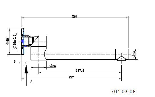 Star Mini Swivel Bath Spout Antique Brass