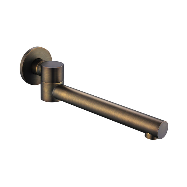 Star Mini Swivel Bath Spout Antique Brass