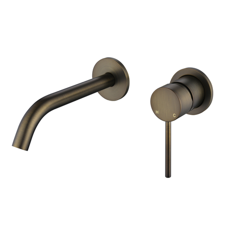 Star Mini Wall Combination Small Backplate Antique Brass