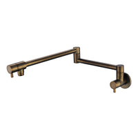 Modern National Star Mini Kitchen Pot Filler - Antique Brass