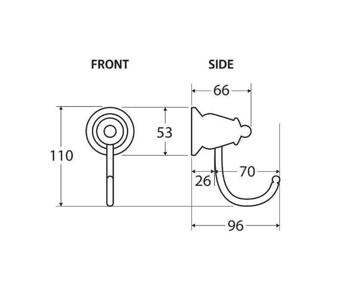 Lillian Robe Hook, Urban Brass