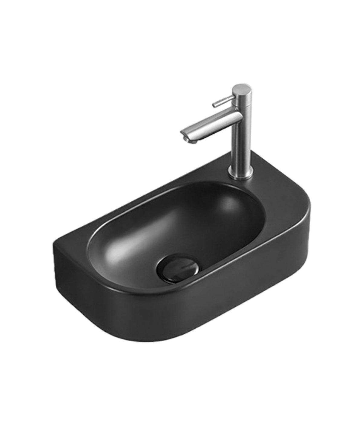 Seima Arko 485 Black Silk Matte wall hung basin