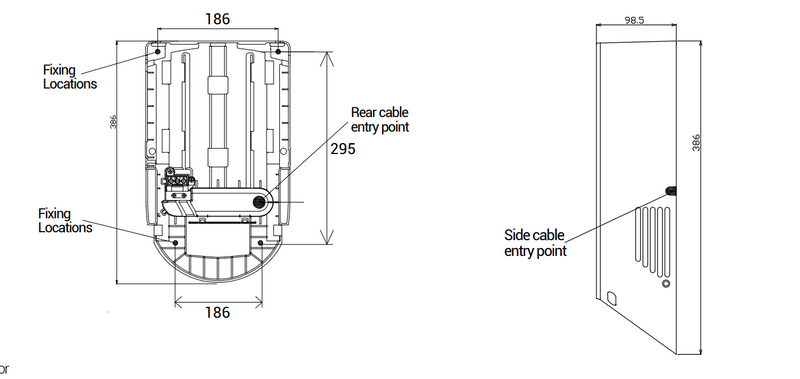 Ovia Air Curve Stainless Steel Jet Hand Dryer