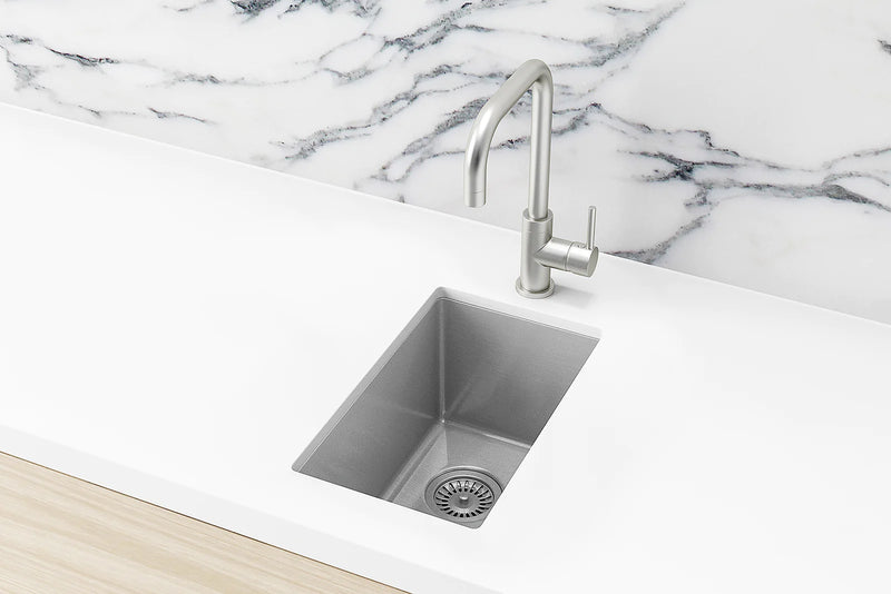Meir Kitchen Mini Sink Single Bowl 272mm x 382mm - Brushed Nickel