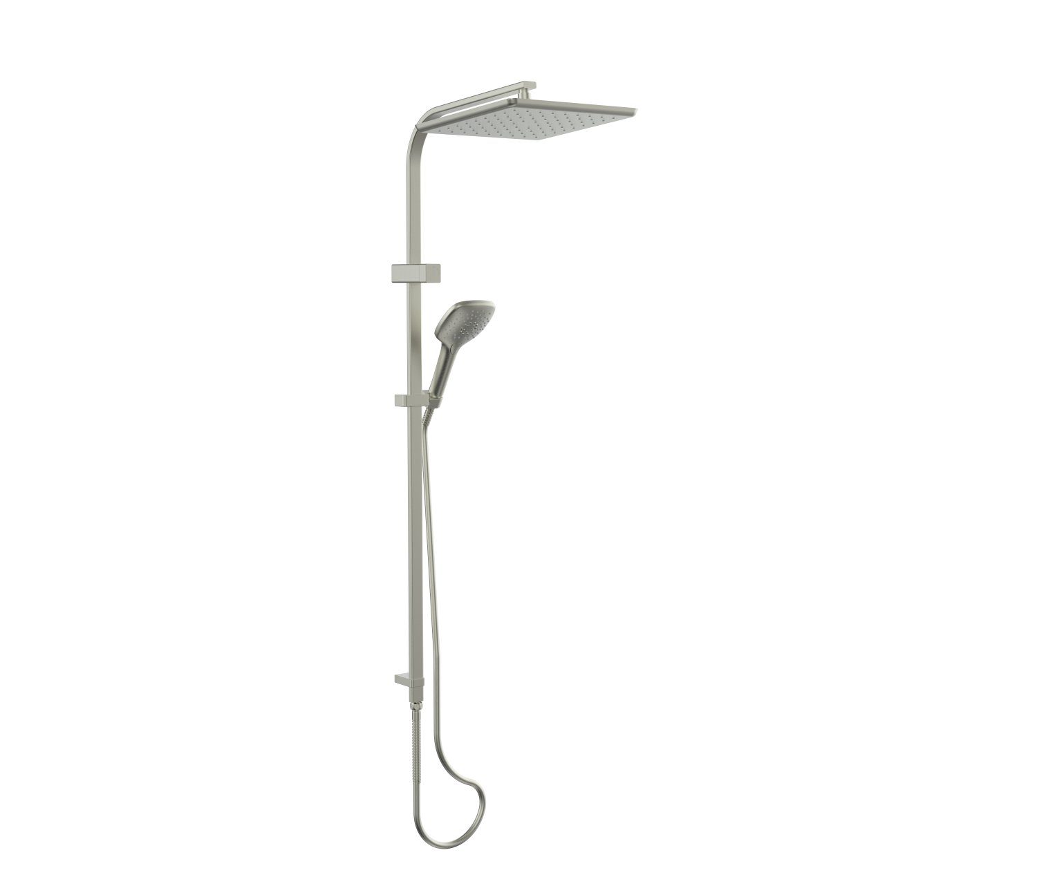 Greens Skyla AirFlo™ Twin Rail Shower Brushed Nickel