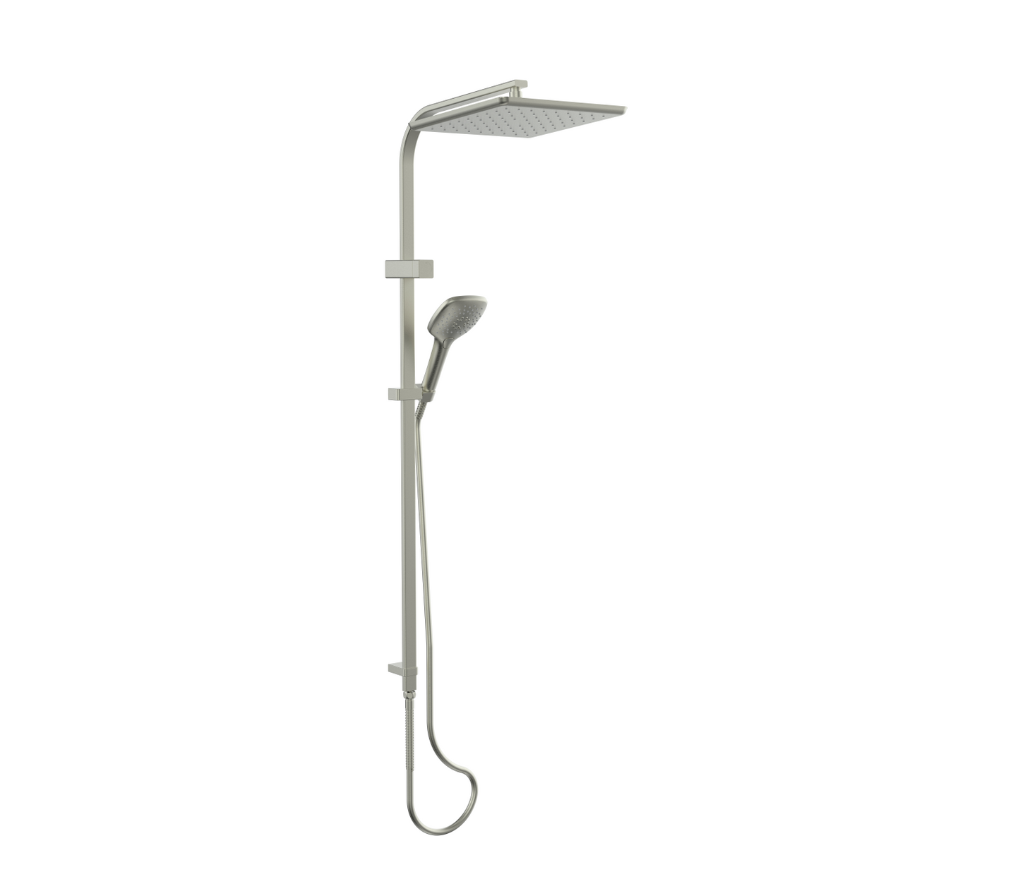 Greens Skyla AirFlo™ Twin Rail Shower Brushed Nickel