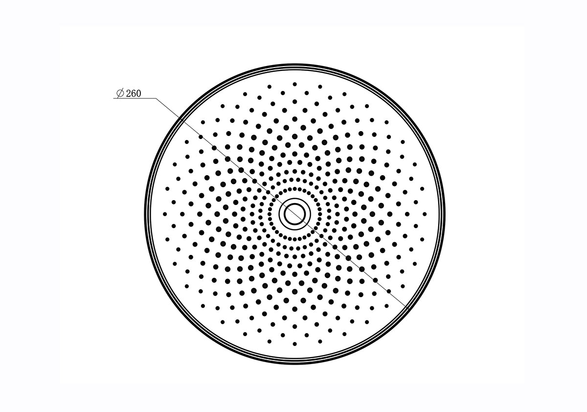 Linkware The Gabe Bush Shower Head Gun Metal