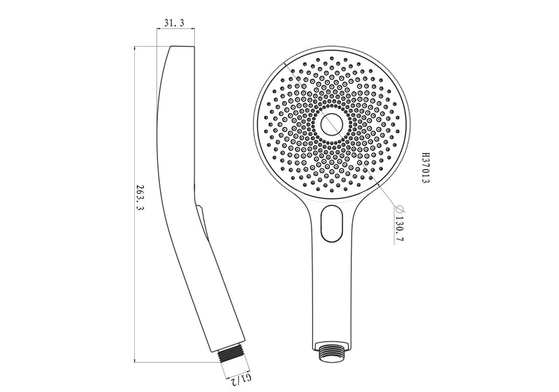 Linkware The Gabe Hand Shower Gun Metal