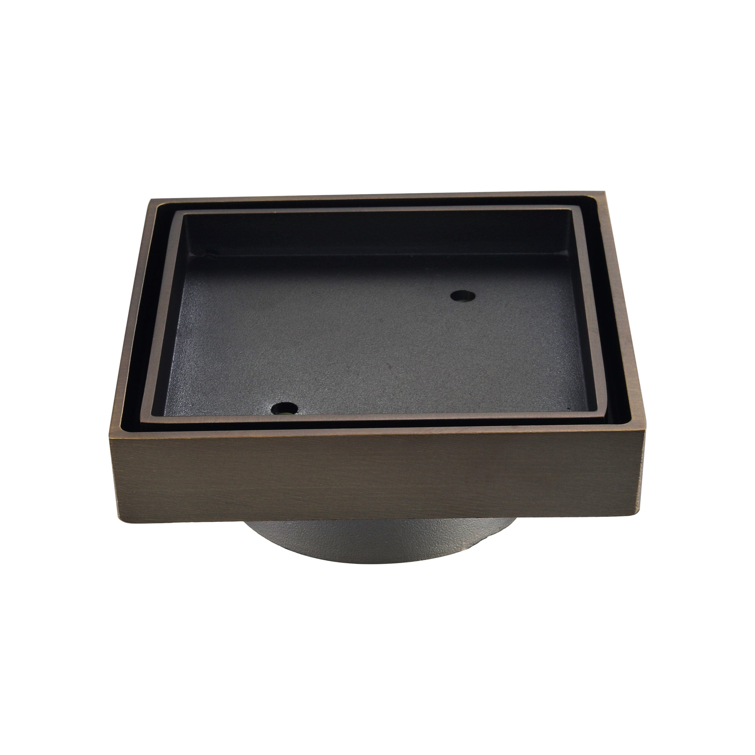 Star Mini 75mm Tile Insert Floor Waste Antique Brass