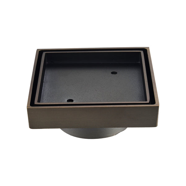 Star Mini 75mm Tile Insert Floor Waste Antique Brass
