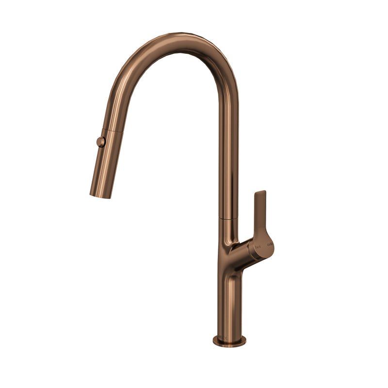 Linsol Tish S2 Pull Out Sink Mixer -Brushed Copper