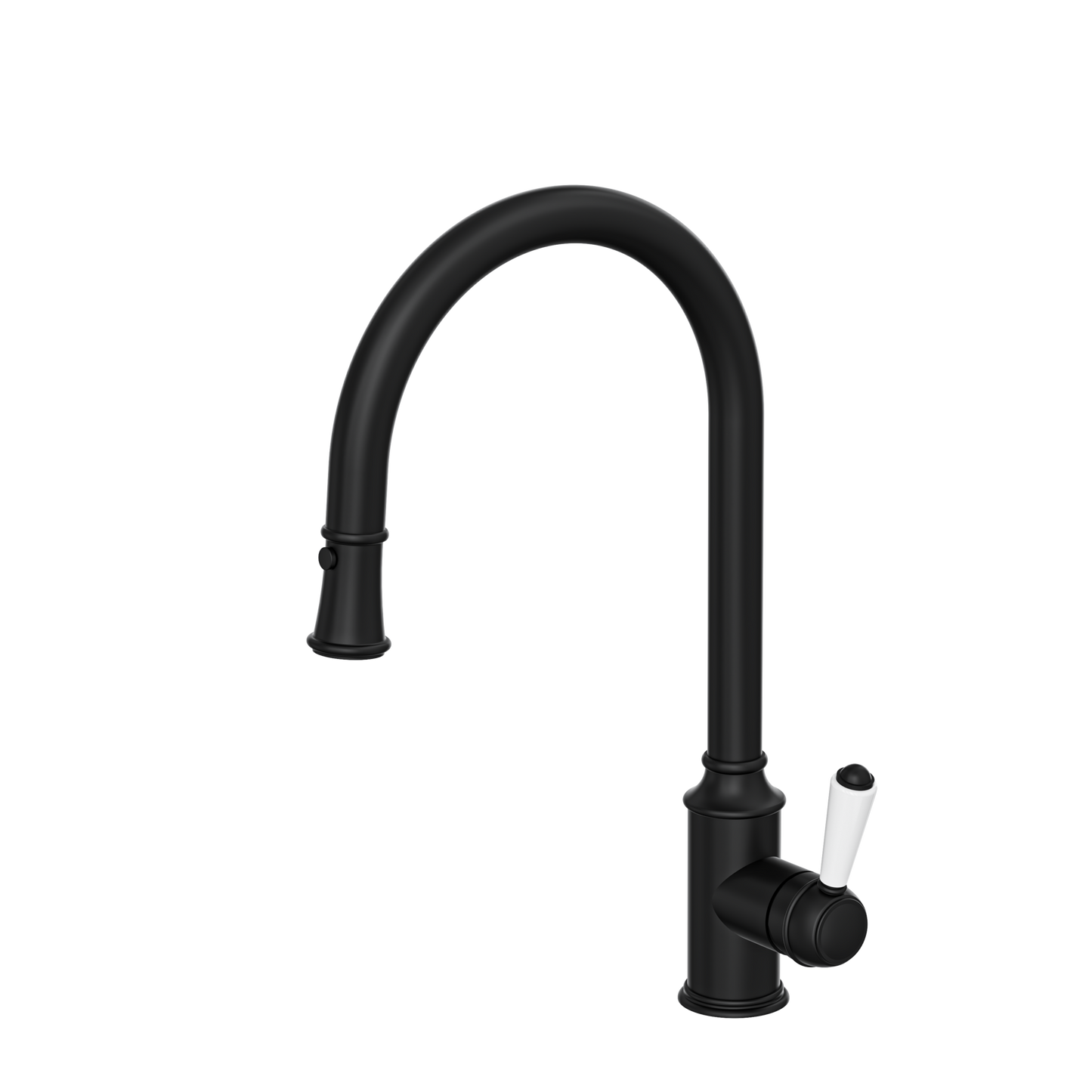 Linsol Matte Black Tommy Pull Out Down Provincial Federation Kitchen Mixer
