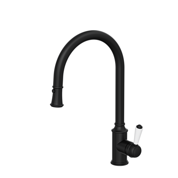 Linsol Matte Black Tommy Pull Out Down Provincial Federation Kitchen Mixer