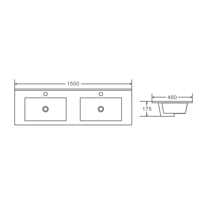 Bella 1500mm Freestanding Cabinet Notaio Walnut